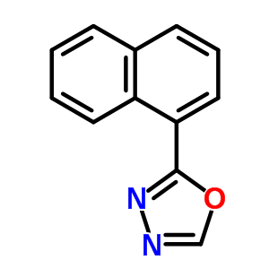 2-(1-萘)-1,3,4-噁二唑結(jié)構(gòu)式_64001-71-4結(jié)構(gòu)式