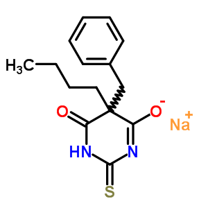 5-Benzyl-5-butyl-2-sodiothio-4,6(1h,5h)-pyrimidinedioneStructure,64058-18-0Structure 5-Benzyl-5-butyl-2-sodiothio-4,6(1h,5h)-pyrimidinedione Structure,64058-18-0Structure
