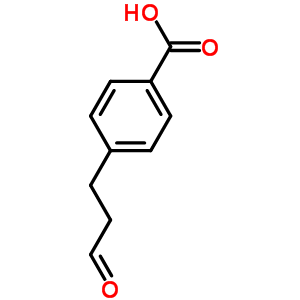 4-(3-氧代丙基)-苯甲酸結(jié)構(gòu)式_641637-85-6結(jié)構(gòu)式