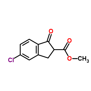 Methyl 5-chloro-1-oxo-2,3-dihydro-1h-indene-2-carboxylateStructure,65738-56-9Structure Methyl 5-chloro-1-oxo-2,3-dihydro-1h-indene-2-carboxylate Structure,65738-56-9Structure