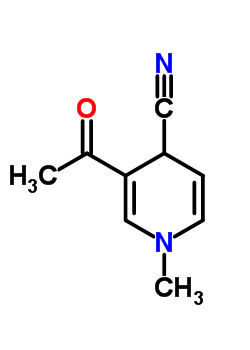 4-Pyridinecarbonitrile, 3-acetyl-1,4-dihydro-1-methyl-(9ci)Structure,66720-18-1Structure 4-Pyridinecarbonitrile, 3-acetyl-1,4-dihydro-1-methyl-(9ci) Structure,66720-18-1Structure