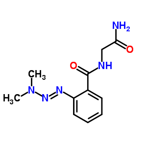 Benzamide, n-(2-amino-2-oxoethyl)-2-(3,3-dimethyl-1-triazenyl)-Structure,66974-91-2Structure Benzamide, n-(2-amino-2-oxoethyl)-2-(3,3-dimethyl-1-triazenyl)- Structure,66974-91-2Structure