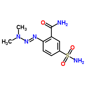 Benzamide, 5-(aminosulfonyl)-2-(3,3-dimethyl-1-triazenyl)-Structure,66974-93-4Structure Benzamide, 5-(aminosulfonyl)-2-(3,3-dimethyl-1-triazenyl)- Structure,66974-93-4Structure