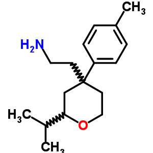 2-(2-異丙基-4-對(duì)甲苯-四氫-吡喃-4-基)-乙胺結(jié)構(gòu)式_672266-20-5結(jié)構(gòu)式