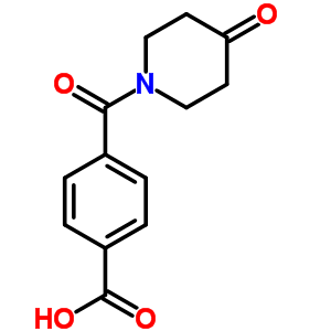 4-(4-氧代-哌啶-1-羰基)-苯甲酸結(jié)構(gòu)式_672309-93-2結(jié)構(gòu)式