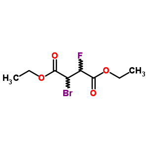 2-溴-3-氟琥珀酸二乙酯結(jié)構(gòu)式_685-80-3結(jié)構(gòu)式
