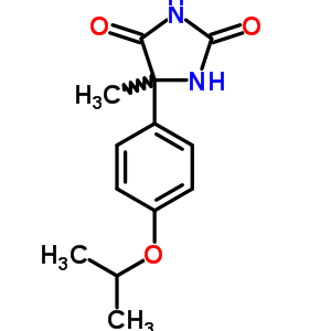 5-(4-異丙氧基-苯基)-5-甲基-咪唑啉-2,4-二酮結構式_68524-17-4結構式