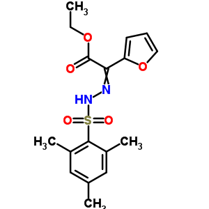 2-(2-呋喃基)-2-[(2,4,6-三甲基苯基)磺酰基肼基]乙酸乙酯結(jié)構(gòu)式_68756-01-4結(jié)構(gòu)式