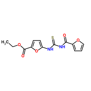5-(呋喃-2-羰基硫代氨基甲酰氨基)呋喃-2-羧酸乙酯結構式_68967-41-9結構式