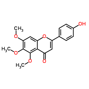 4H-1-benzopyran-4-one,2-(4-hydroxyphenyl)-5,6,7-trimethoxy-Structure,6938-18-7Structure 4H-1-benzopyran-4-one,2-(4-hydroxyphenyl)-5,6,7-trimethoxy- Structure,6938-18-7Structure