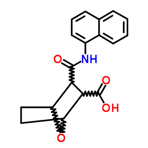 3-(1-萘氨基甲酰)-7-噁雙環(huán)[2.2.1]庚烷-2-羧酸結(jié)構(gòu)式_69727-37-3結(jié)構(gòu)式