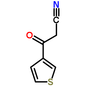 3-氧代-3-(3-噻吩)丙腈結(jié)構(gòu)式_69879-30-7結(jié)構(gòu)式