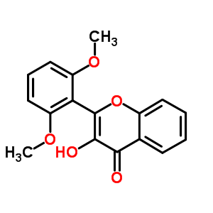 4H-1-benzopyran-4-one, 2-(2,6-dimethoxyphenyl)-3-hydroxy-Structure,70460-35-4Structure 4H-1-benzopyran-4-one, 2-(2,6-dimethoxyphenyl)-3-hydroxy- Structure,70460-35-4Structure