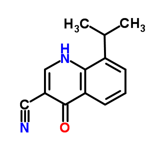 4-氧代-8-(丙烷-2-基)-1,4-二氫喹啉-3-甲腈結構式_71083-70-0結構式