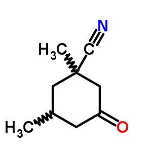 Cyclohexanecarbonitrile, 1,3-dimethyl-5-oxo-Structure,7143-12-6Structure Cyclohexanecarbonitrile, 1,3-dimethyl-5-oxo- Structure,7143-12-6Structure