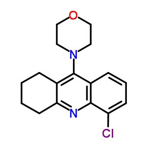 Acridine,5-chloro-1,2,3,4-tetrahydro-9-(4-morpholinyl)-, hydrochloride (1:1)Structure,73663-86-2Structure Acridine,5-chloro-1,2,3,4-tetrahydro-9-(4-morpholinyl)-, hydrochloride (1:1) Structure,73663-86-2Structure
