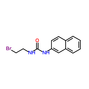 Urea, 3-(2-bromoethyl)-1-(2-naphthyl)-Structure,7403-17-0Structure Urea, 3-(2-bromoethyl)-1-(2-naphthyl)- Structure,7403-17-0Structure