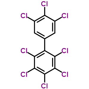 2,3,3,4,4,5,5,6-八氯聯(lián)苯結(jié)構(gòu)式_74472-53-0結(jié)構(gòu)式
