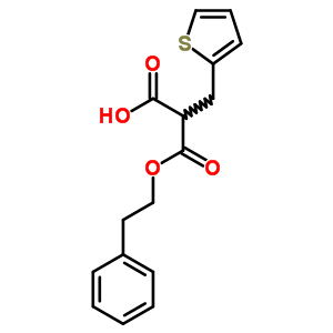 3-氧代-3-苯乙基氧基-2-(噻吩-2-甲基)丙酸結(jié)構(gòu)式_7468-13-5結(jié)構(gòu)式