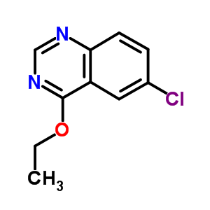 6-氯-4-乙氧基喹唑啉結構式_7505-75-1結構式