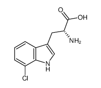 7-氯-d-色氨酸結構式_75102-74-8結構式