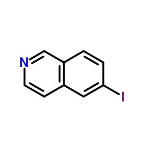 Isoquinoline, 6-iodo-(9ci)Structure,75476-84-5Structure Isoquinoline, 6-iodo-(9ci) Structure,75476-84-5Structure