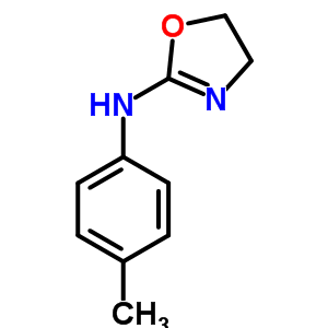 4,5-二氫-n-(4-甲基苯基)-2-噁唑胺結構式_7632-95-3結構式