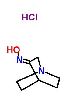 奎寧環(huán)-3-酮肟鹽酸鹽結構式_76883-37-9結構式