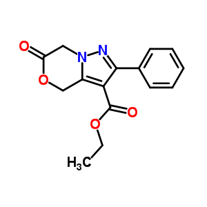 3-氧代-8-苯基-4-噁-1,9-二氮雜雙環(huán)[4.3.0]-6,8-壬二烯-7-羧酸乙酯結(jié)構(gòu)式_76972-98-0結(jié)構(gòu)式