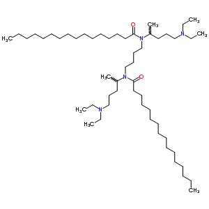 N,N-1,4-丁烷二基雙[n-[4-(二乙基氨基)-1-甲基丁基]-十六烷酰胺結(jié)構式_79692-29-8結(jié)構式