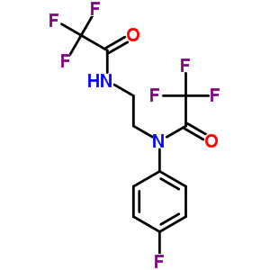2,2,2-三氟-n-(4-氟苯基)-n-[2-[(2,2,2-三氟乙?；?氨基]乙基]乙酰胺結(jié)構(gòu)式_80007-95-0結(jié)構(gòu)式