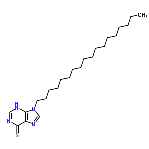 9-十八基-3H-嘌呤-6-硫酮結構式_82191-99-9結構式