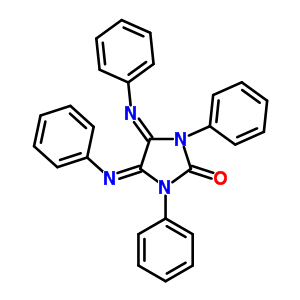 1,3-二苯基-4,5-雙(苯基亞氨基)-2-咪唑啉酮結(jié)構(gòu)式_82627-57-4結(jié)構(gòu)式