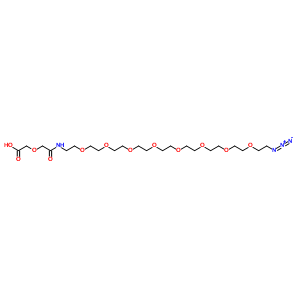 O-(2-疊氮乙基)-O-[2-(二羥乙酰基-氨基)乙基]七聚乙二醇結(jié)構(gòu)式_846549-37-9結(jié)構(gòu)式