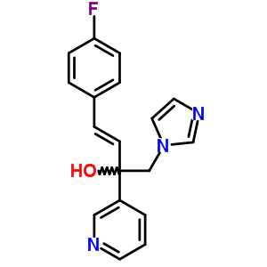 (E)-4-(4-氟-苯基)-1-咪唑-1-基-2-吡啶-3-基-丁3-EN-2-醇結(jié)構(gòu)式_847570-47-2結(jié)構(gòu)式