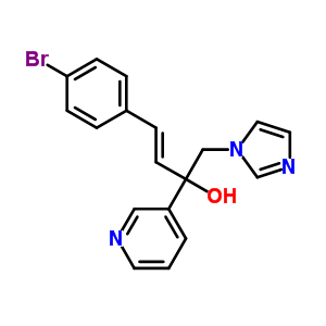 (3E)-4-(4-溴苯基)-1-(1H-咪唑-1-基)-2-吡啶-3-基-3-丁烯-2-醇結(jié)構(gòu)式_847670-72-8結(jié)構(gòu)式