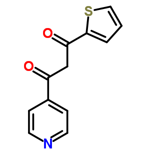 1,3-Propanedione, 1-(4-pyridinyl)-3-(2-thienyl)-Structure,85903-25-9Structure 1,3-Propanedione, 1-(4-pyridinyl)-3-(2-thienyl)- Structure,85903-25-9Structure