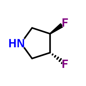 Pyrrolidine, 3,4-difluoro-, (3R,4R)-Structure,863396-77-4Structure Pyrrolidine, 3,4-difluoro-, (3R,4R)- Structure,863396-77-4Structure