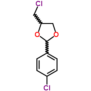 4-(Chloromethyl)-2-(4-chlorophenyl)-1,3-dioxolaneStructure,86674-92-2Structure 4-(Chloromethyl)-2-(4-chlorophenyl)-1,3-dioxolane Structure,86674-92-2Structure