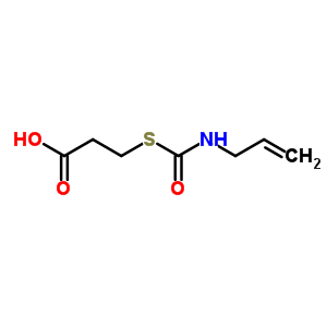 3-(Prop-2-enylcarbamoylsulfanyl)propanoic acidStructure,869-97-6Structure 3-(Prop-2-enylcarbamoylsulfanyl)propanoic acid Structure,869-97-6Structure