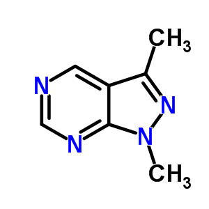(9ci)-1,3-二甲基-1H-吡唑并[3,4-d]嘧啶結(jié)構(gòu)式_87412-92-8結(jié)構(gòu)式