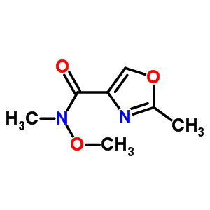2-Methyloxazole-4-carboxylic acid n-methoxy-n-methylamideStructure,875553-59-6Structure 2-Methyloxazole-4-carboxylic acid n-methoxy-n-methylamide Structure,875553-59-6Structure