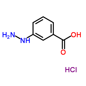 3-肼基苯甲酸鹽酸鹽結(jié)構(gòu)式_87565-98-8結(jié)構(gòu)式