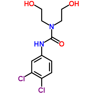 Urea,n-(3,4-dichlorophenyl)-n,n-bis(2-hydroxyethyl)-Structure,87919-35-5Structure Urea,n-(3,4-dichlorophenyl)-n,n-bis(2-hydroxyethyl)- Structure,87919-35-5Structure