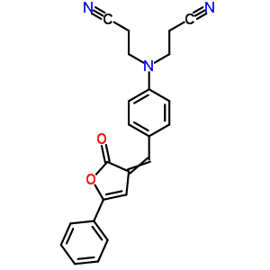 3,3-((4-((Z)-(2-oxo-5-phenylfuran-3(2h)-ylidene)methyl)phenyl)imino)dipropanenitrileStructure,89080-19-3Structure 3,3-((4-((Z)-(2-oxo-5-phenylfuran-3(2h)-ylidene)methyl)phenyl)imino)dipropanenitrile Structure,89080-19-3Structure