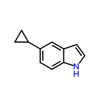 5-環(huán)丙基-1H-吲哚結(jié)構(gòu)式_893739-92-9結(jié)構(gòu)式