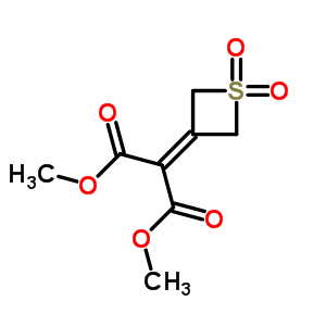 2-(1,1-二氧代硫化環(huán)丙烷-3-基)丙二酸二甲酯結(jié)構(gòu)式_90344-91-5結(jié)構(gòu)式