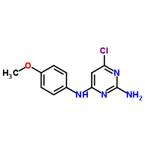 2,4-Pyrimidinediamine, 6-chloro-n4-(4-methoxyphenyl)-Structure,91241-38-2Structure 2,4-Pyrimidinediamine, 6-chloro-n4-(4-methoxyphenyl)- Structure,91241-38-2Structure