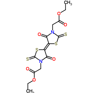 2-[(5e)-5-[3-(乙氧基羰基甲基)-4-氧代-2-磺?；?噻唑啉-5-基]-4-氧代-2-磺?；?噻唑啉-3-基]乙酸乙酯結(jié)構(gòu)式_93719-13-2結(jié)構(gòu)式